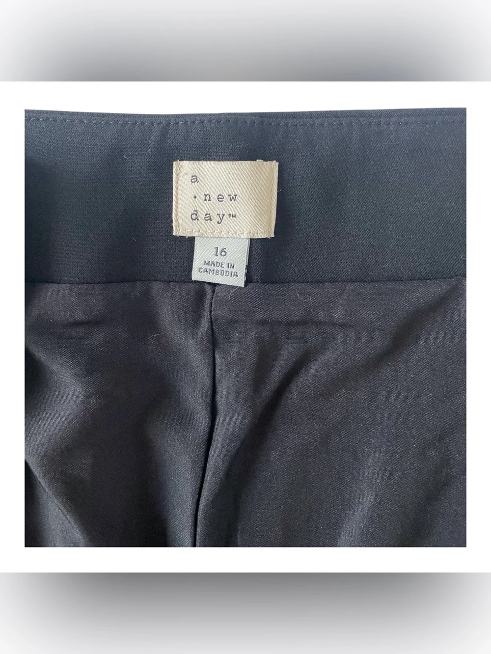 Junior Girls A New Day Black Button-Front Wrap Skirt,16